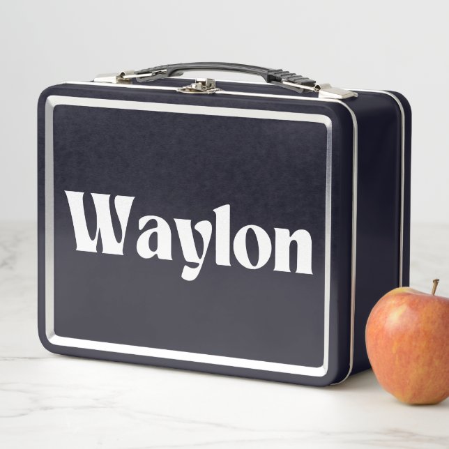 Waylon Name Personalized  Metal Lunch Box (In Situ)
