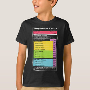 Waymaker Facts Christian Tee _ Faith Nutrition Lab