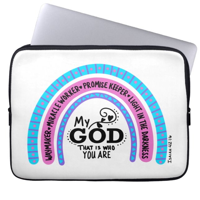 Waymaker Miracle Worker My God That Is Who You Are Laptop Sleeve (Front)