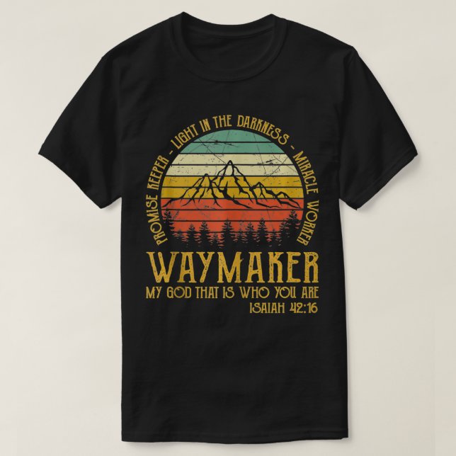 Waymaker Miracle Worker Promesse Keeper Tshirt Chr (Design devant)