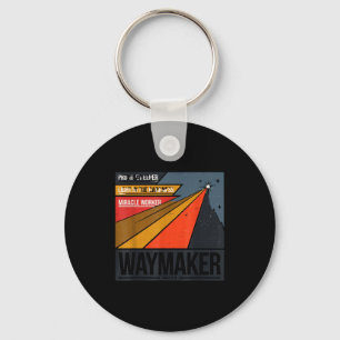 Waymaker Promise Keeper Miracle Worker God Christi Keychain