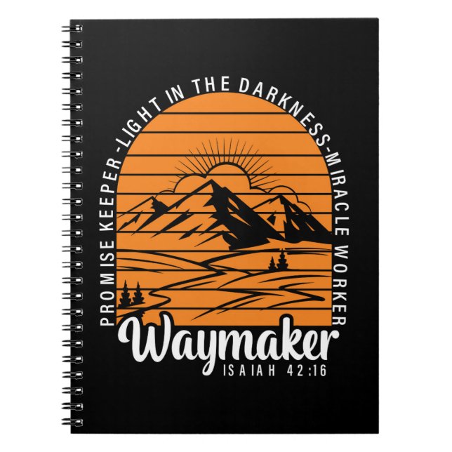 WAYMAKER Spiral Notebook (Front)