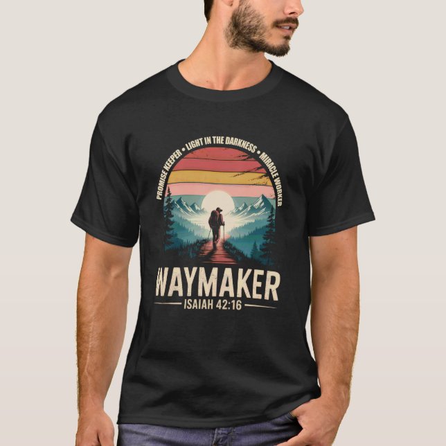 Waymaker Tshirt Promise Keeper Miracle Worker God  (Front)