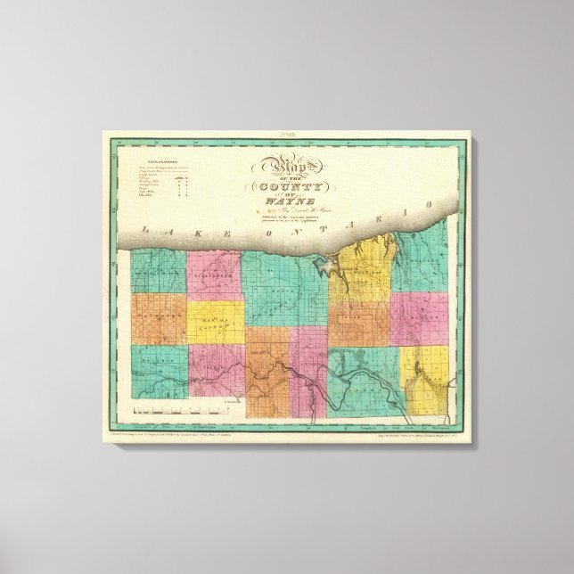 Wayne County Canvas Print (Front)