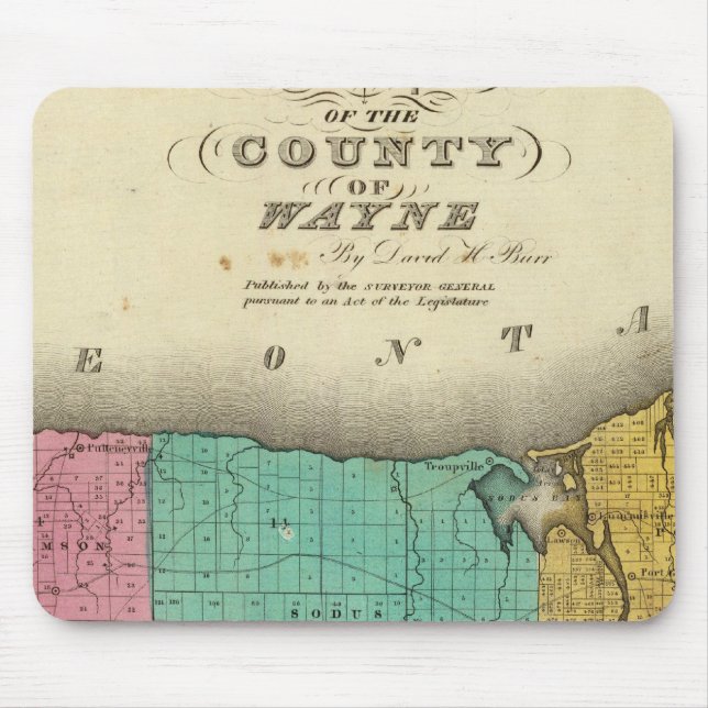 Wayne County Mouse Pad (Front)