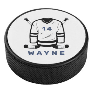 WAYNE Hockey Jersey Editable Number Sports Puck