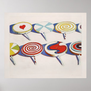 wayne thiebaud - big suckers 1971 poster