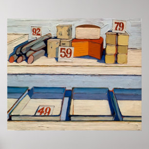 wayne thiebaud - delicatessen counter 1962 poster