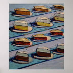 wayne thiebaud - refrigerator pies 1962 poster