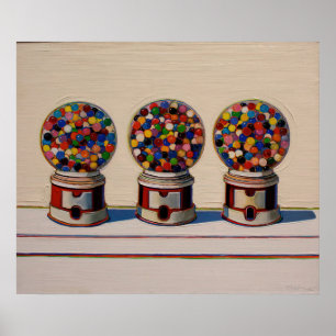 wayne thiebaud - three machines 1963 poster