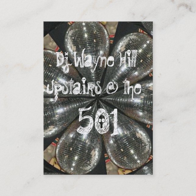 Waynes Oct flyer - Customized Business Card (Front)