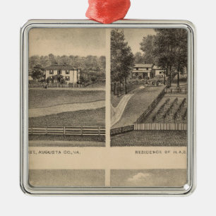 Waynesboro, Augusta County Metal Ornament