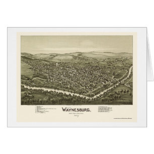 Waynesburg, PA Panoramic Map - 1897