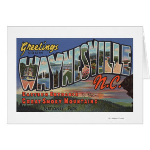 Waynesville, North Carolina - Large Letter Scene