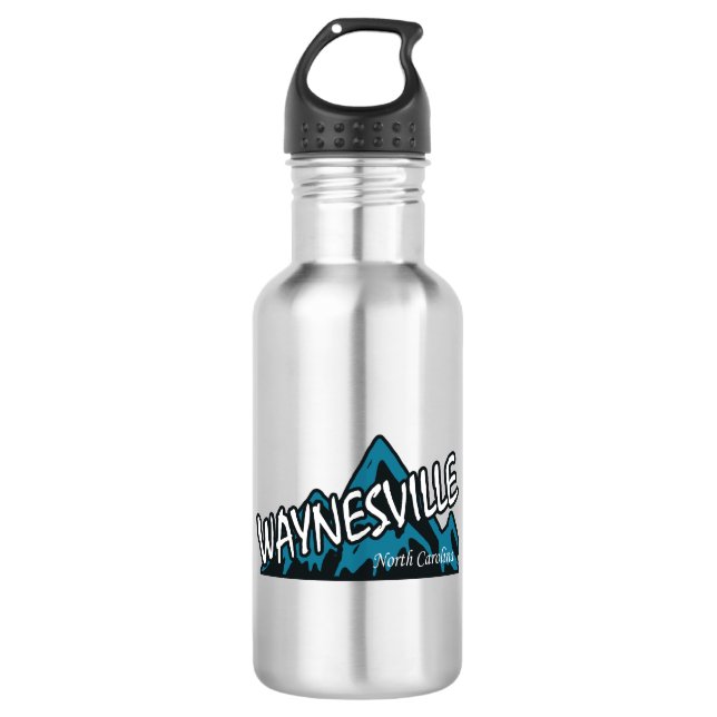 Waynesville North Carolina Mountains 532 Ml Water Bottle (Front)