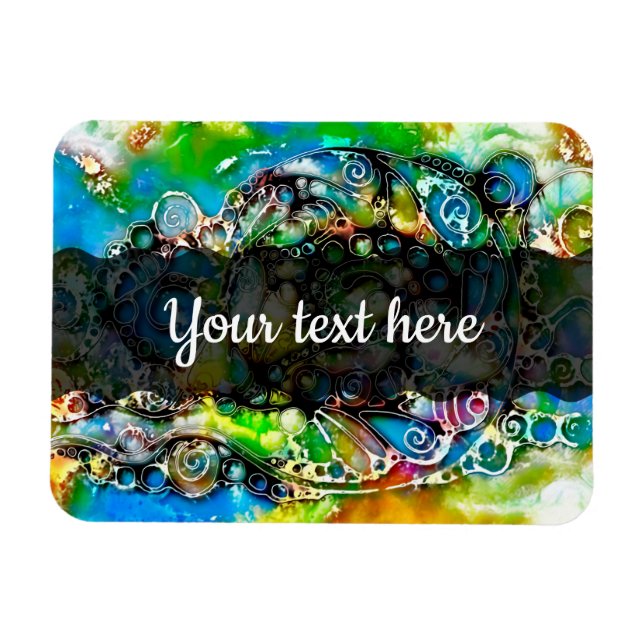 Ways Of Life - Neurographic Art 7 Magnet (Horizontal)