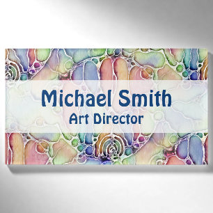 Ways Of Life - Neurographic Art Pattern 1 Name Tag