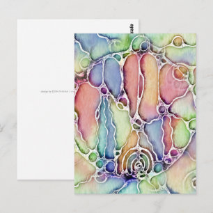 Ways Of Life - Neurographic Art Pattern 1 Postcard