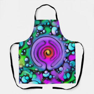 Ways Of Life - Neurographic Art Pattern 2 Apron
