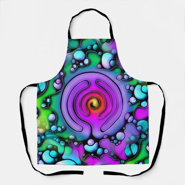 Ways Of Life - Neurographic Art Pattern 2 Apron (Front)
