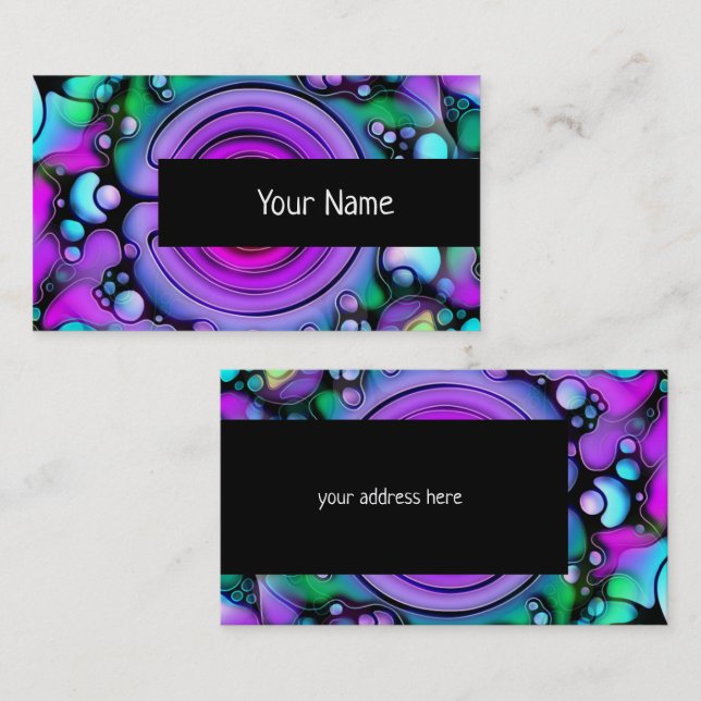 Ways Of Life - Neurographic Art Pattern 2 Business Card (Front/Back)