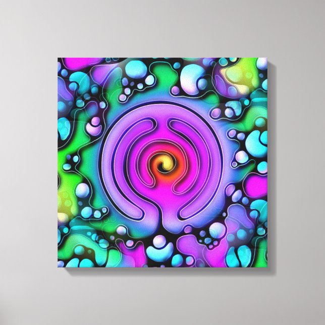 Ways Of Life - Neurographic Art Pattern 2 Canvas Print (Front)