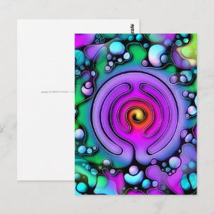 Ways Of Life - Neurographic Art Pattern 2 Postcard