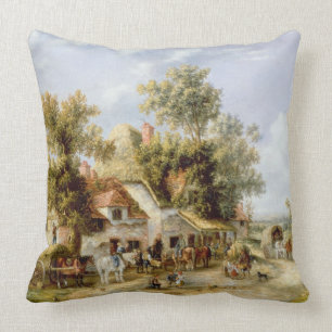 Wayside Inn Throw Pillow