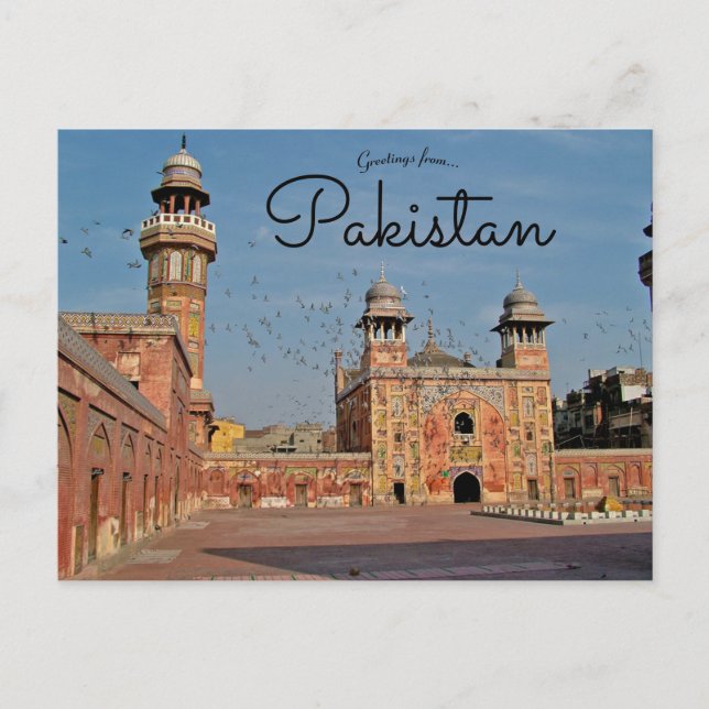 Wazir Khan Mosque Lahore Pakistan Postcard (Front)