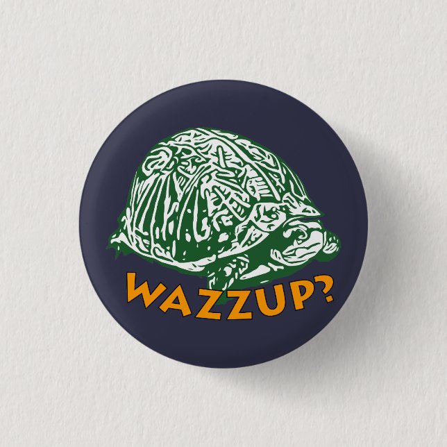 Wazzup - Small, 1¼ Inch Round Button (Front)