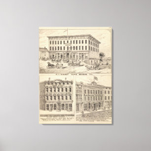 WC Simond's' Block in Brandon Canvas Print