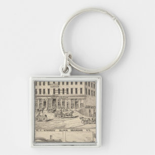 WC Simond's' Block in Brandon Keychain