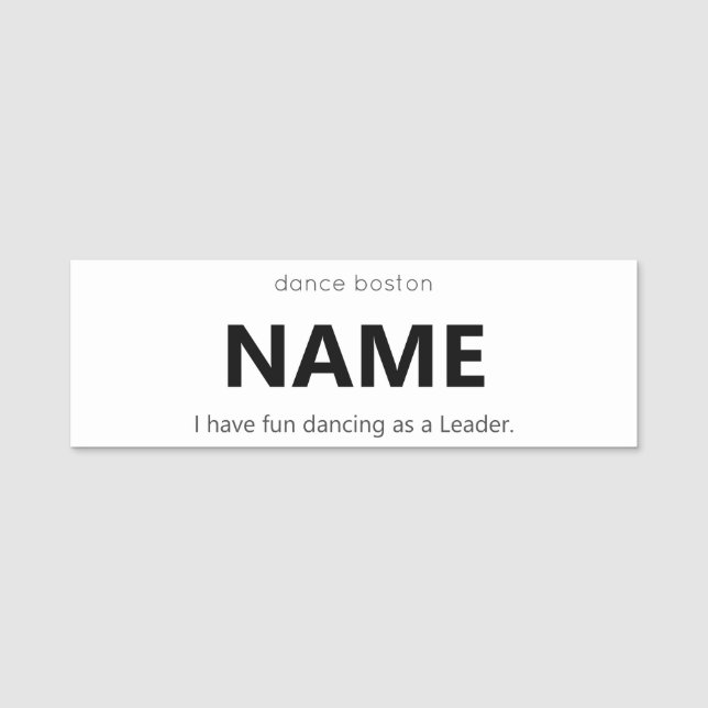 WCS Leader Name Tag (Front)