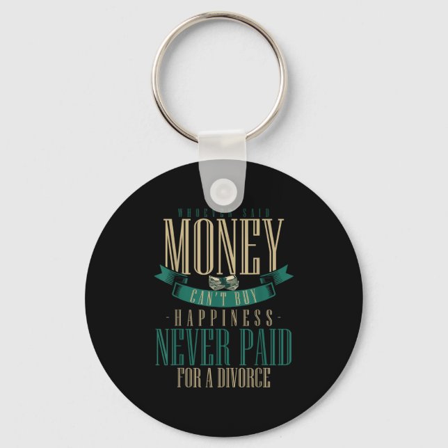 Wcute Ss Cute Ssver Said Money Can't Buy Hapness N Keychain (Front)