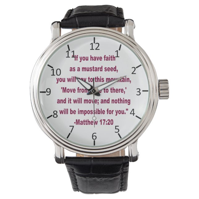 WDJS: Faith as a Mustard Seed Watch (Front)