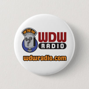 WDW Radio Logo Gear 2 Inch Round Button