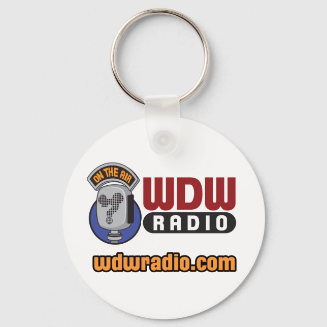 WDW Radio Logo Gear Keychain (Front)