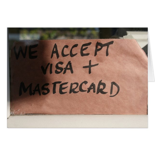 We Accept Visa & Mastercard (Front Horizontal)
