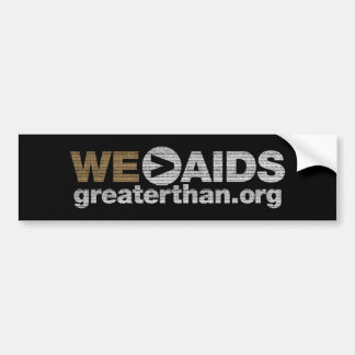 WE>AIDS Bumper Sticker