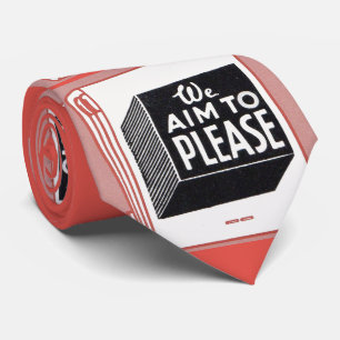 We Aim to Please print Tie