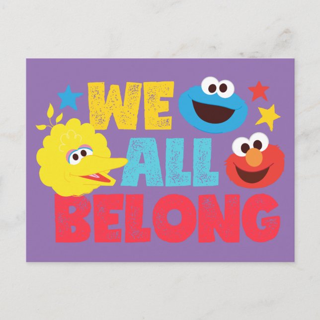 We All Belong Stars Postcard (Front)