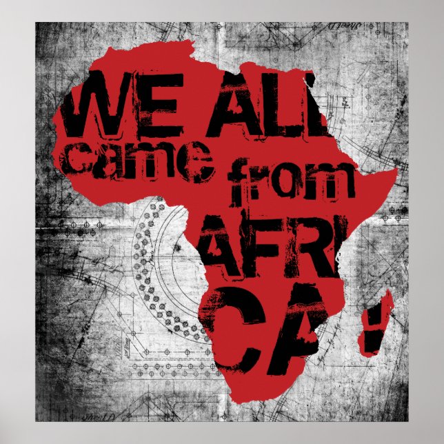 WE ALL CAME FROM AFRICA POSTER (Front)