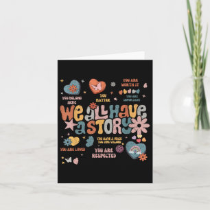We All Have A Story Retro Mental Health Awareness  Card