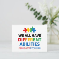 We All Have Different Abilities Awareness Art