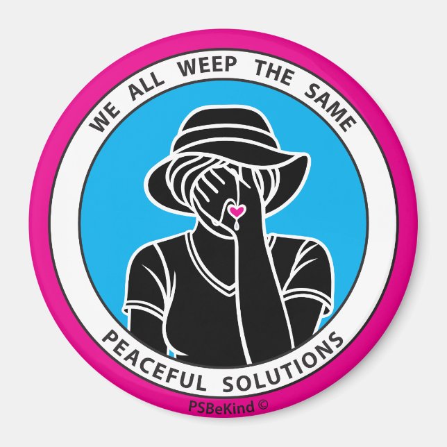 We All Weep The Same 1 Pink_3” Magnet (Front)