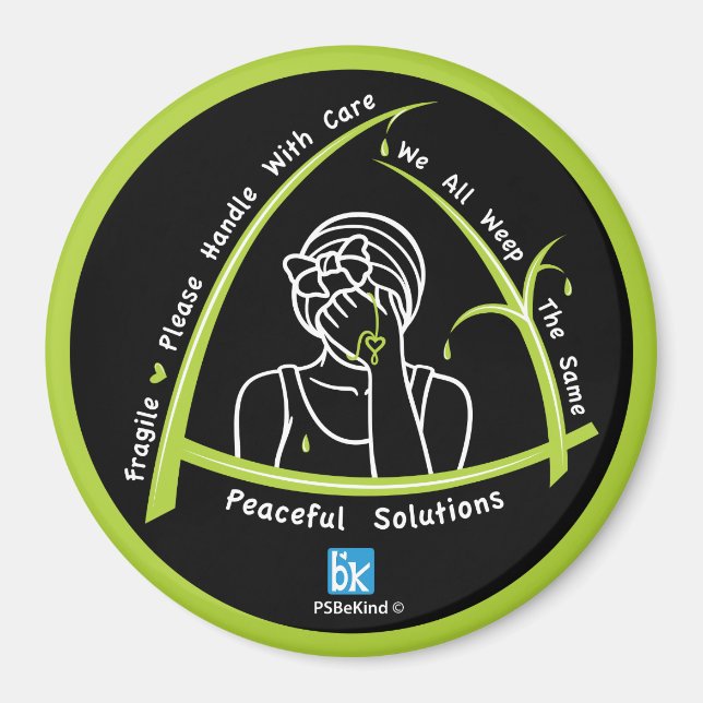 We All Weep The Same 2_3” Round Magnet (Front)