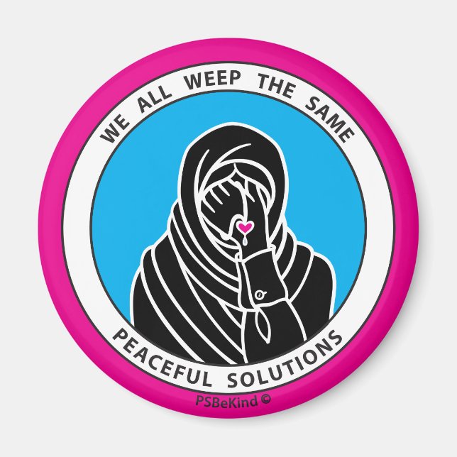 We All Weep The Same 3 Pink_2.25” Magnet_ Magnet (Front)