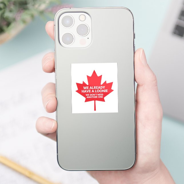 We Already Have a Loonie Small Vinyl Sticker (Phone)