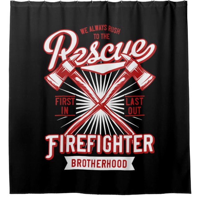 We Always Rush The Rescue Firefighter Brotherhood (Front)