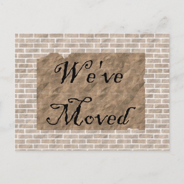 We&apos;ve Moved Announcement Postcard (Front)